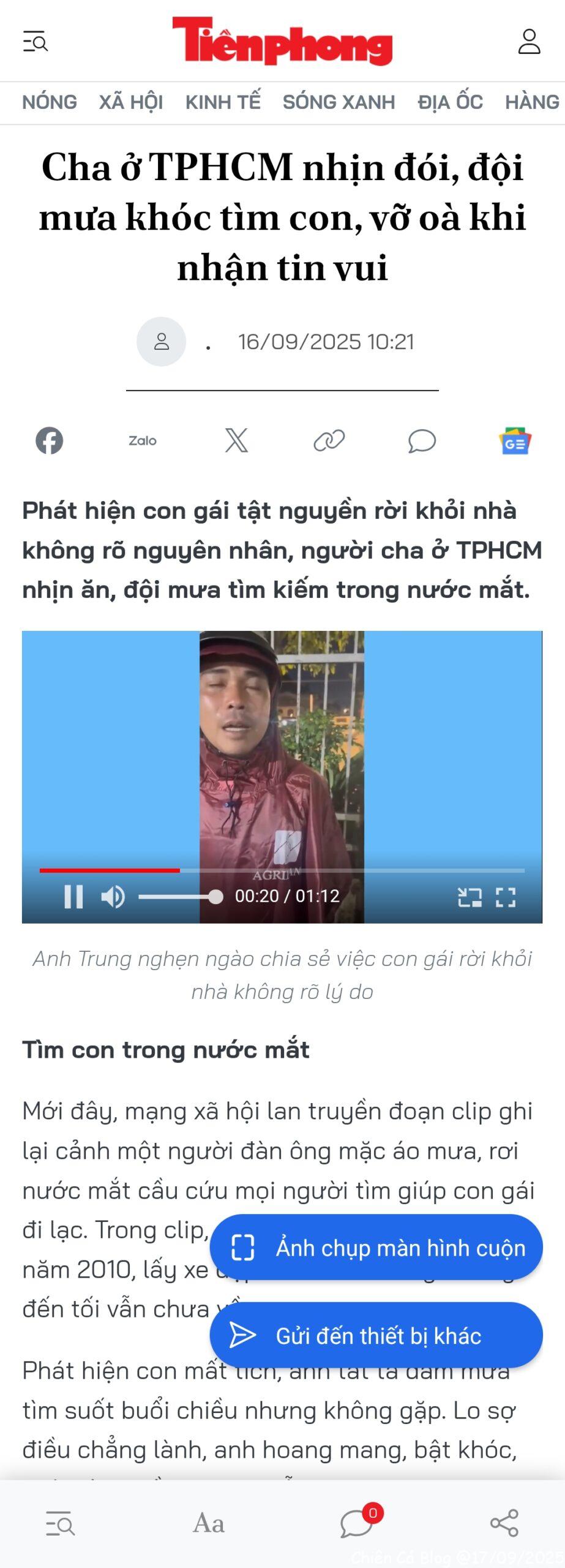 Từ một bài báo…